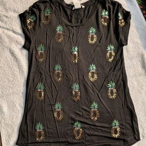 Sequined Pineapple Top